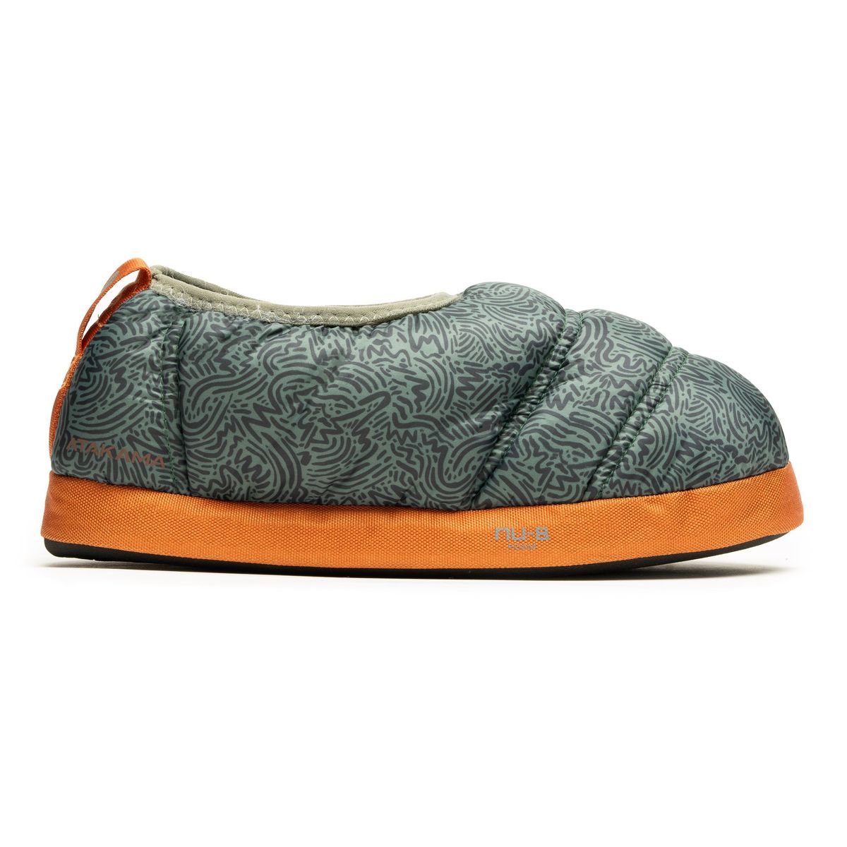 ATAKAMA OUTDOOR - Pantufla Térmica Niño Futaleufú Azul Petróleo Print Atakama Outdoor