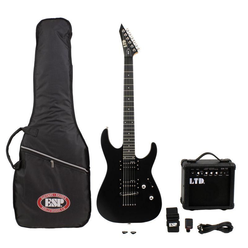 LTD - Pack Guitarra Eléctrica + Amplificador LTD M-10 -Black Satin