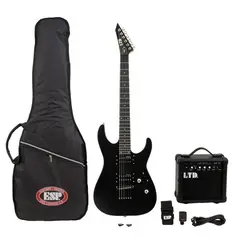 LTD - Pack Guitarra Eléctrica + Amplificador M-10 -Black Satin