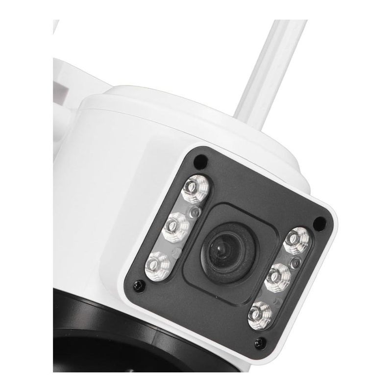 GENERICO - Cámara Seguridad WiFi Doble Lente 110-240 Monitoreo Celular
