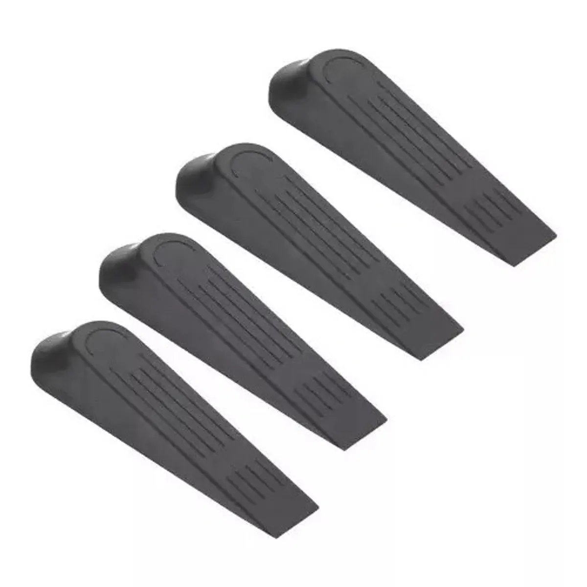 GENERICO - Pack 4 Topes Para Puertas A Piso Tipo Cuña, Traba Puerta #4