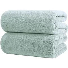 AZ AURAZEUS - Set De 2 Toallas Grande De Baño Toallon 100 x 140 Cm Microfibra Az