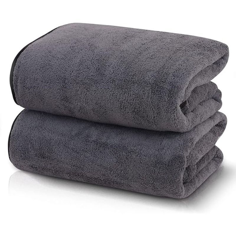 AZ AURAZEUS - Set De 2 Toallas Grande De Baño Toallon 100 x 140 Cm Microfibra Az