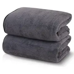 AZ AURAZEUS - Set De 2 Toallas Grande De Baño Toallon 100 x 140 Cm Microfibra Az