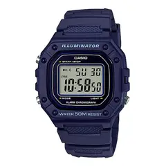 CASIO - Reloj De Pulsera Deportivo Youth W-218h-2a Azul