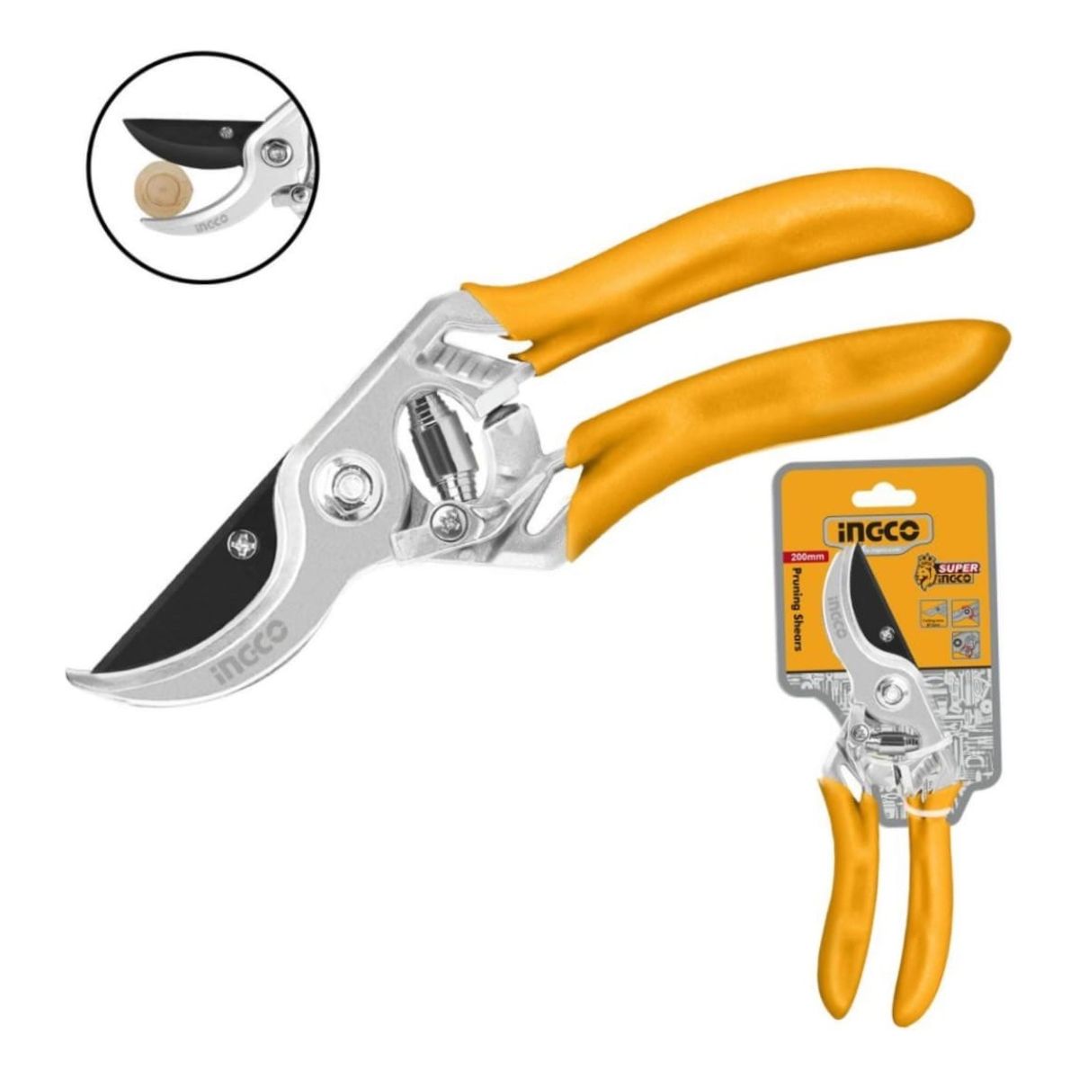 INGCO - Tijera De Podar De Aluminio 8 Pulgadas Ingco Hps0109