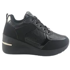 CHALADA - Zapatilla Mujer Negro Urbano Bolki-2