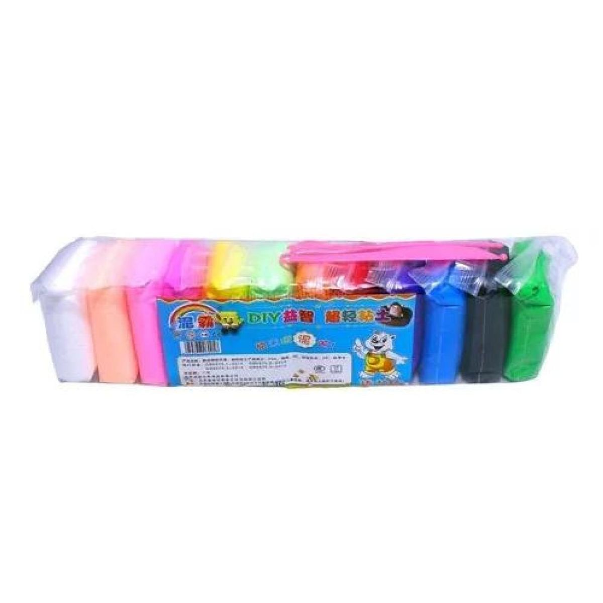 GENERICO - Set de 12 foamy moldeable didáctico colores 160g multicolor