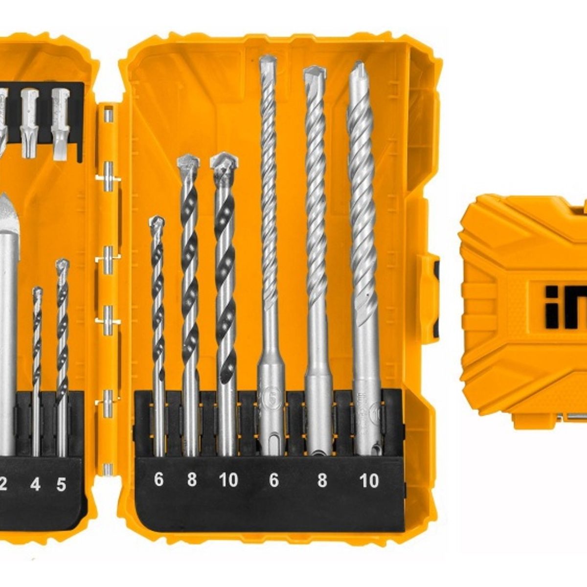 INGCO - Brocas Vidrio Concreto Sds Plus Y Punta 22pc Ingco Akdl12201