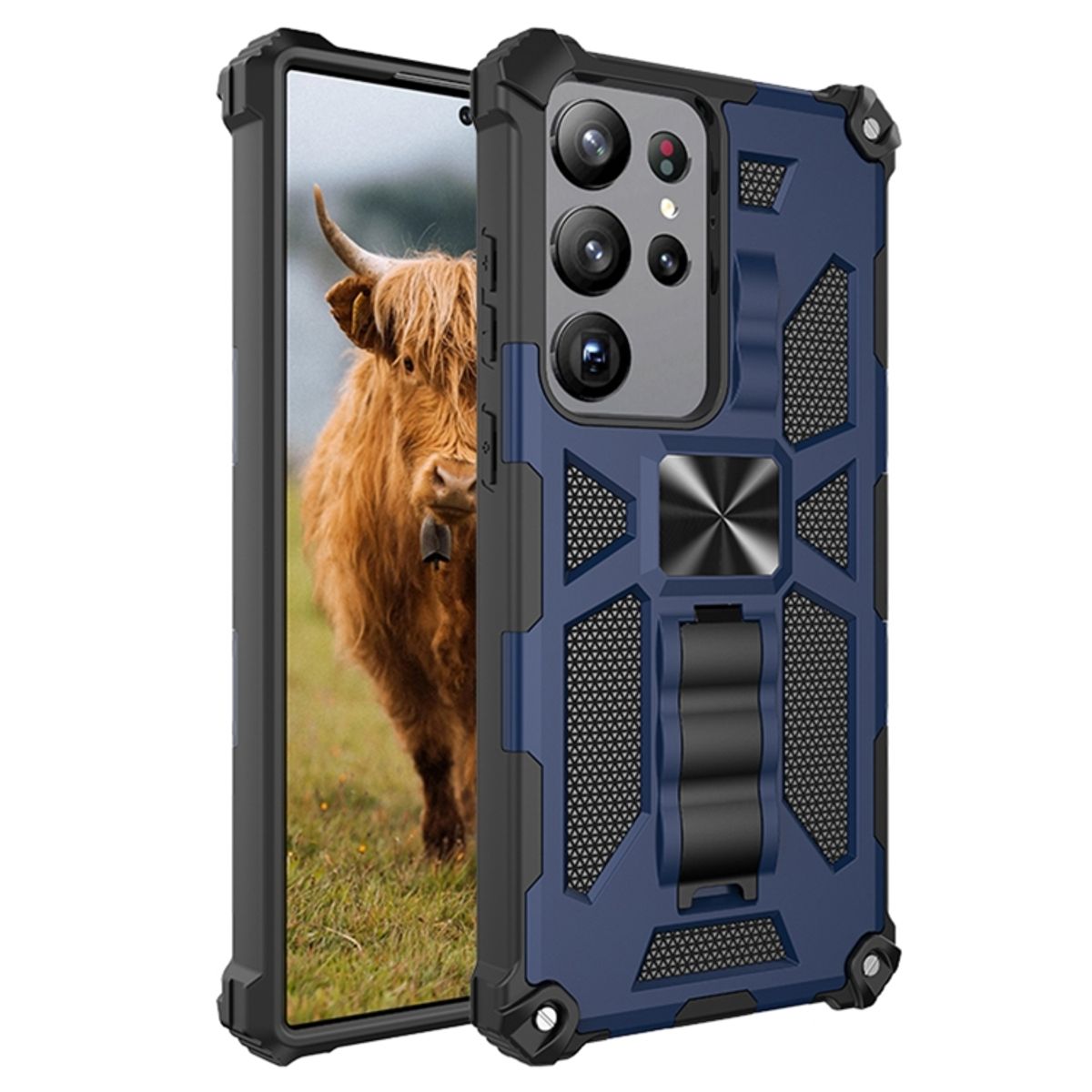 GENERICO - Carcasa para Samsung S24 Ultra Antigolpe Reforzada Armor - Azul