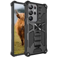 GENERICO - Carcasa para Samsung S24 Ultra Antigolpe Reforzada Armor - Negro
