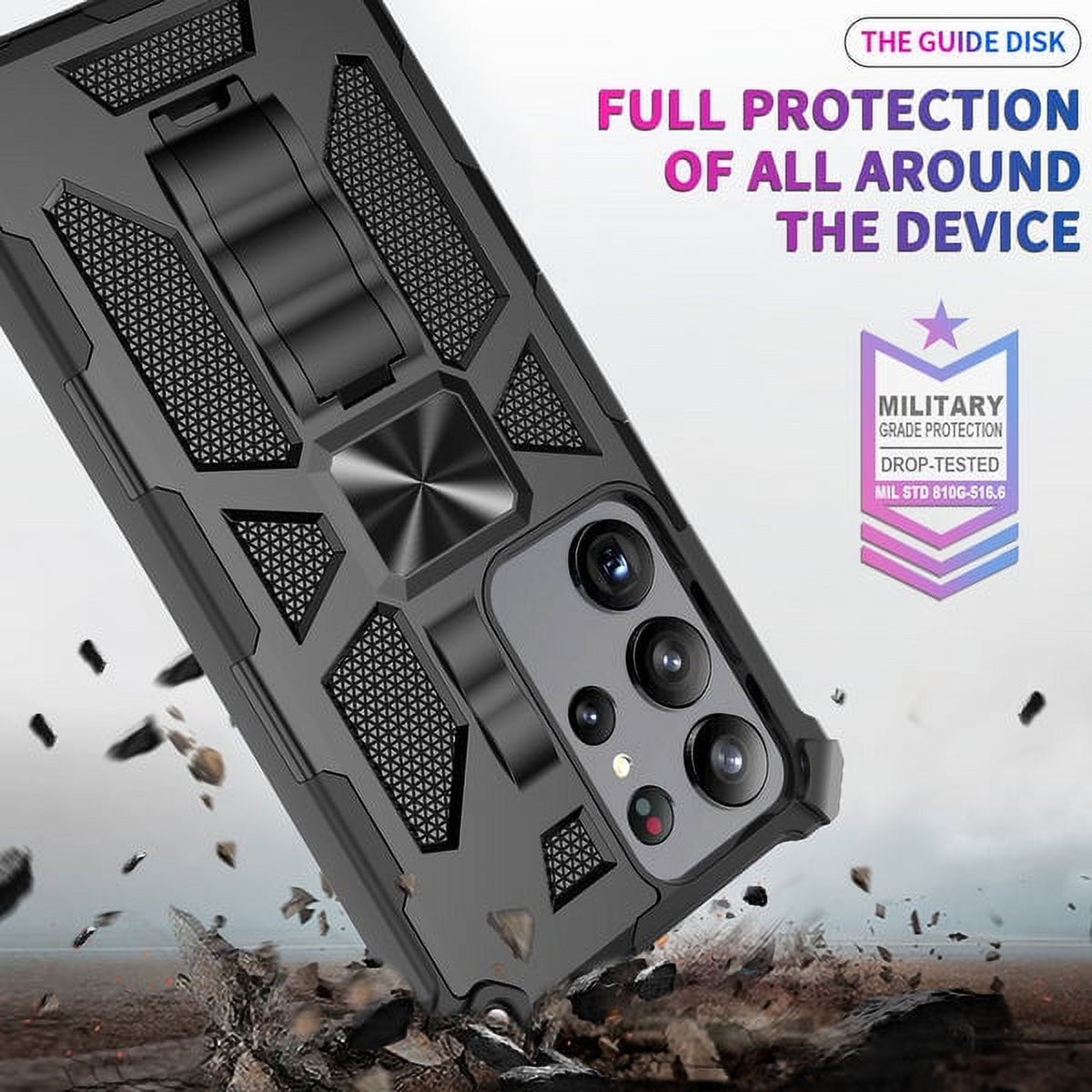 GENERICO - Carcasa para Samsung S25 Ultra Antigolpe Reforzada Armor - Negro