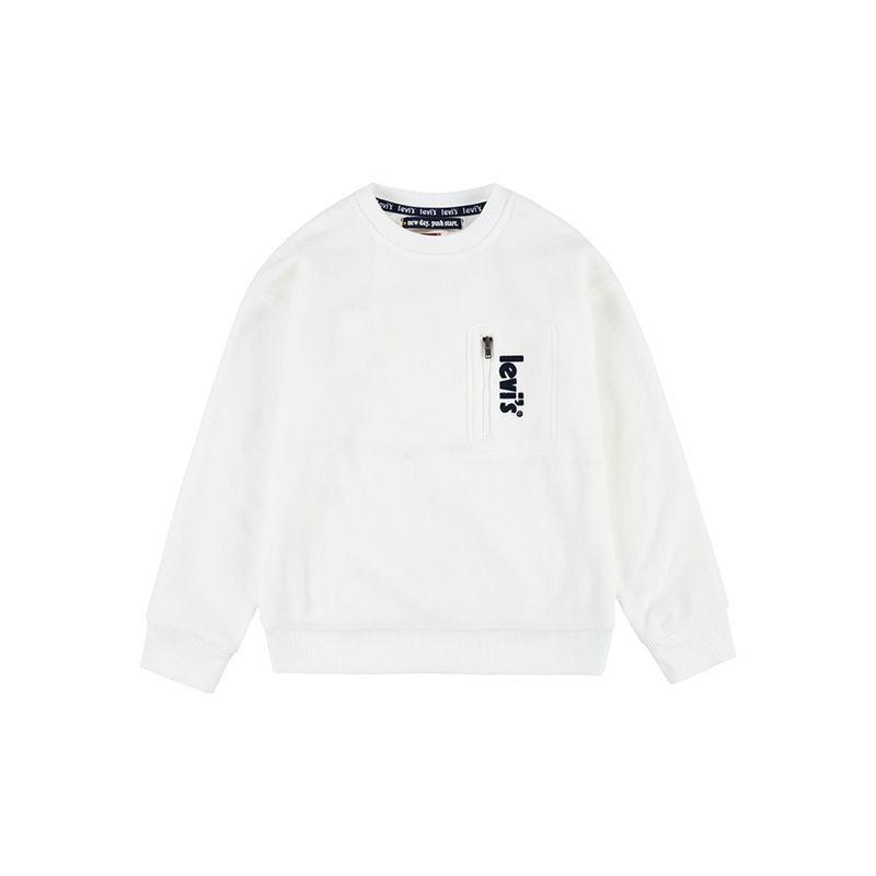 LEVIS - Poleron Niño Polar Blanco Levis