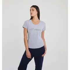 ELLESSE - POLERA MUJER LINDA GRIS MELANGE
