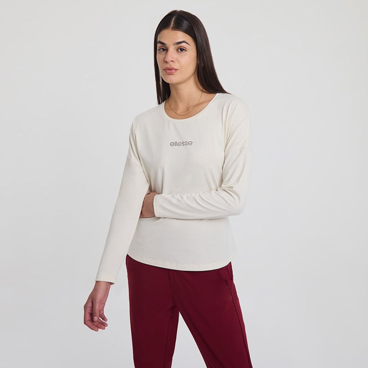 ELLESSE - POLERA MUJER ELLESSE LEO CREMA