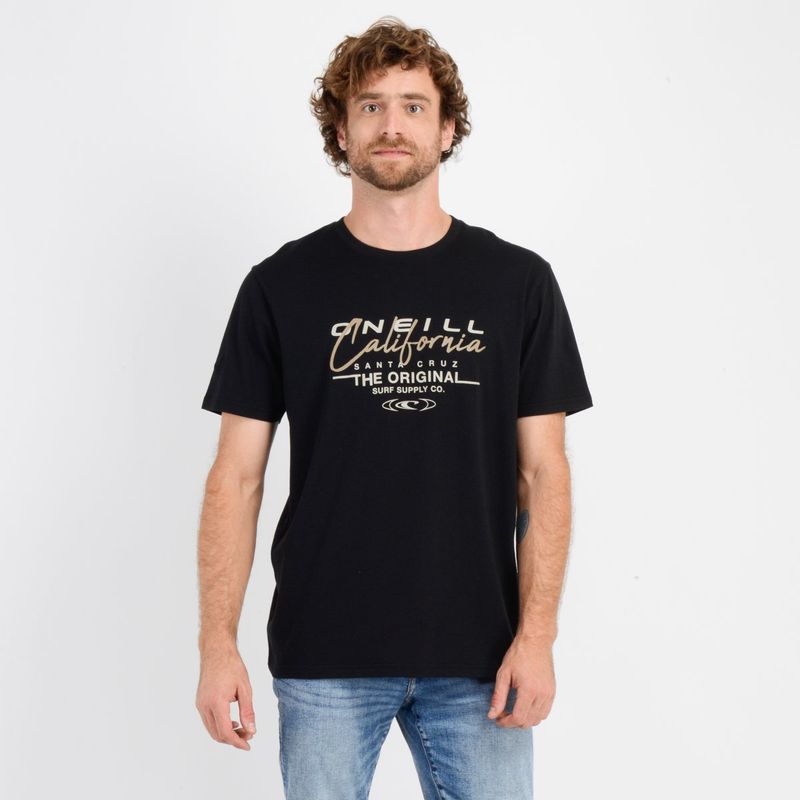 O'NEILL - POLERA MANGA CORTA CALI NEGRO