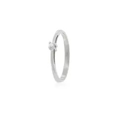JB JOYAS BARON - Anillo Compromiso Platino Mónaco Solitario de 14ptos
