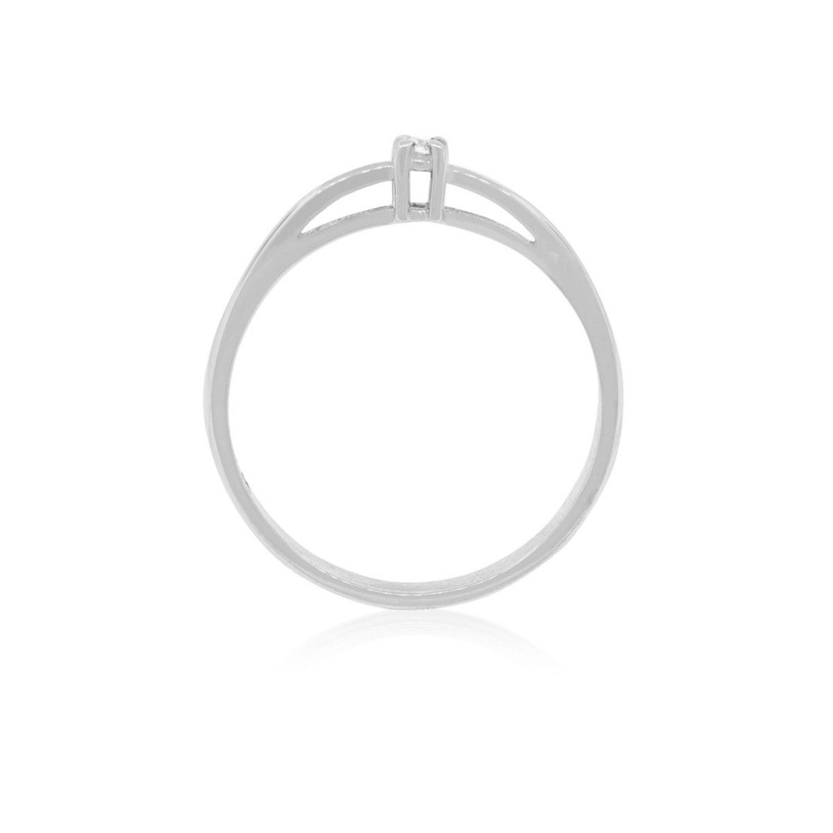 JB JOYAS BARON - Anillo Compromiso Platino Mónaco Solitario de 14ptos