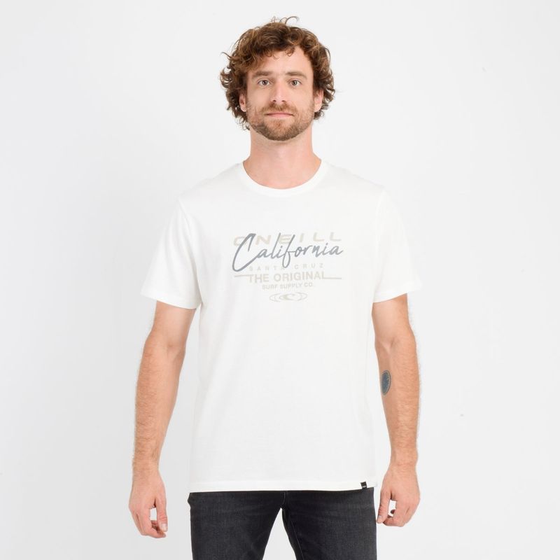 O'NEILL - POLERA MANGA CORTA CALI BEIGE CLARO