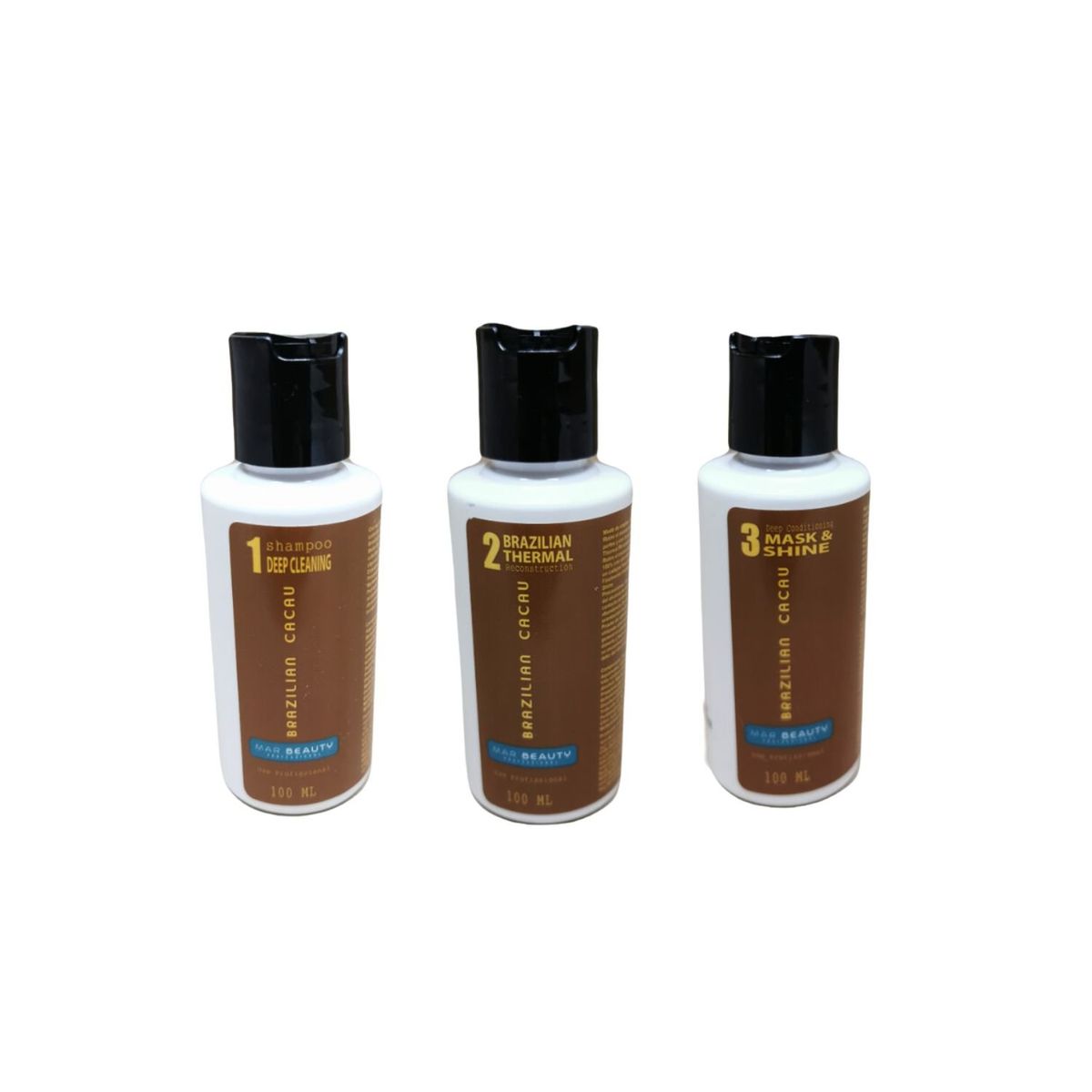 MAR BEAUTY - Tratamiento Alisado Brazilian Cacau 100ml Progresivo y Termoactivo