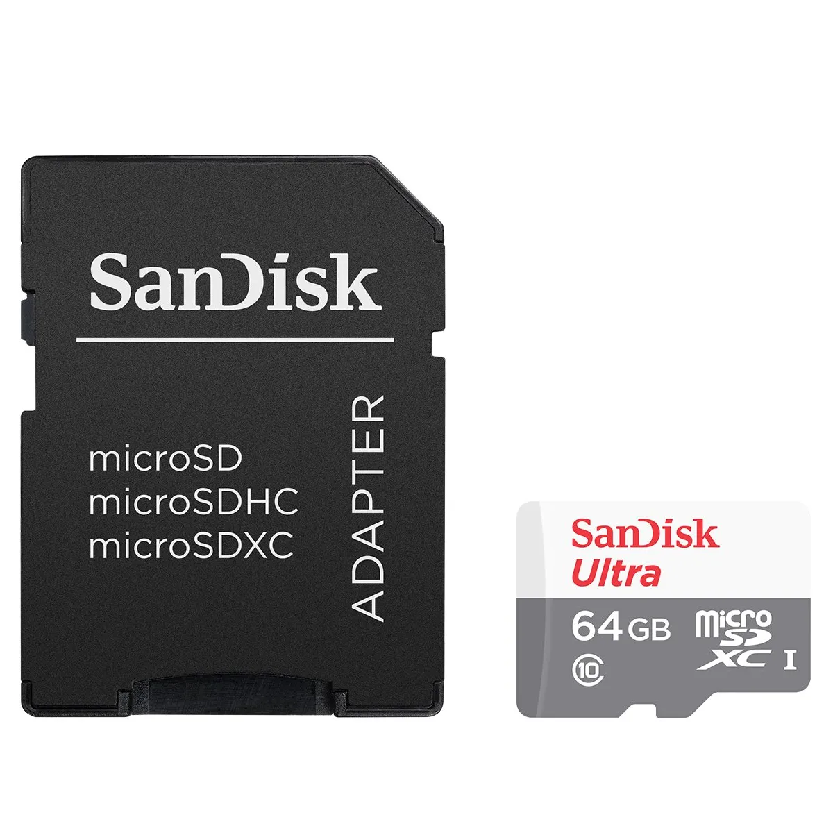 SANDISK - Sandisk MicroSDHC Ultra y MicroSDXC 64GB c/adaptador