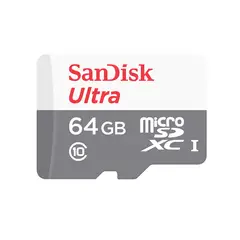 SANDISK - MicroSDHC Ultra y MicroSDXC 64GB c/adaptador