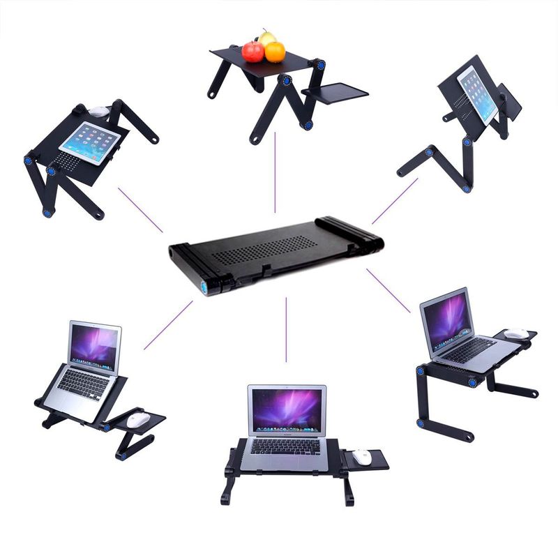 MOVI - Mesa portátil para notebook Ajustable y con Ventilador