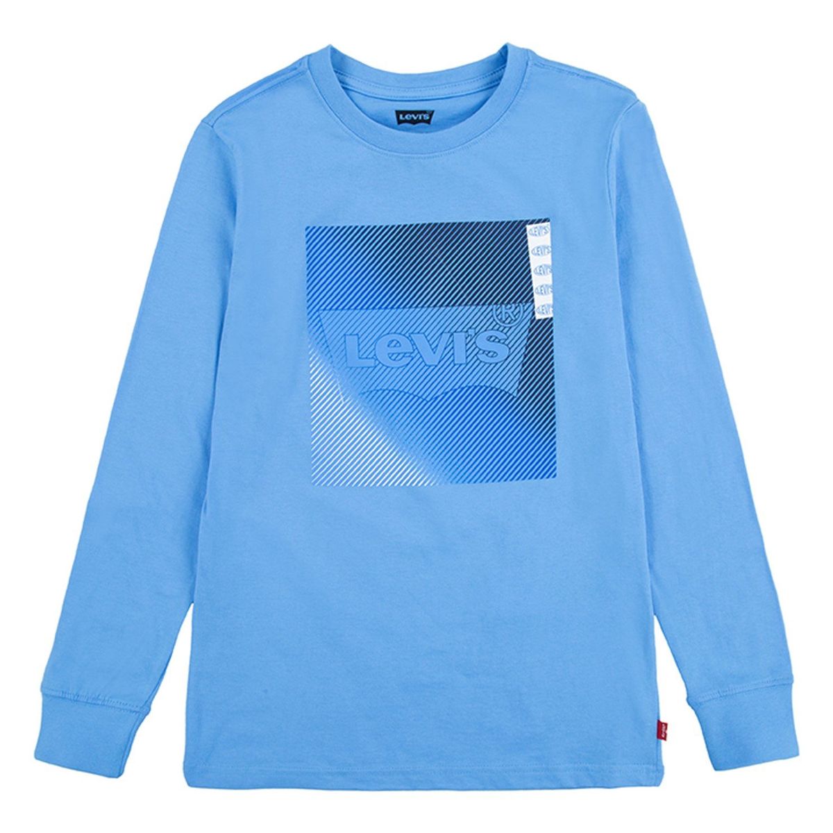 LEVIS - Polera Niño Manga Larga Celeste Levis