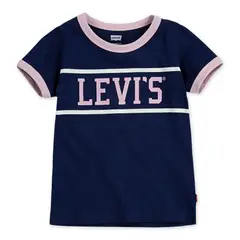 LEVIS - Polera Niña Manga Corta Azul