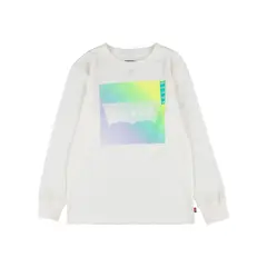LEVIS - Polera Niño Manga Larga Blanco
