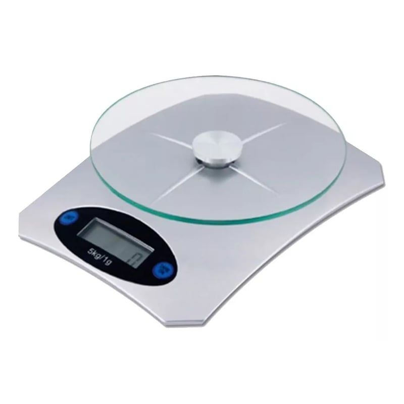 GENERICO - Pesa De Alimentos Pesa Para Cocina Pesa Cocina Digital 5 Kg Color Gris