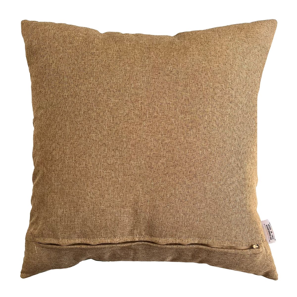 ELIZABETH PEPER - Cojín Decorativo Diseño Hibisco Rosa Verde 60x60 Relleno