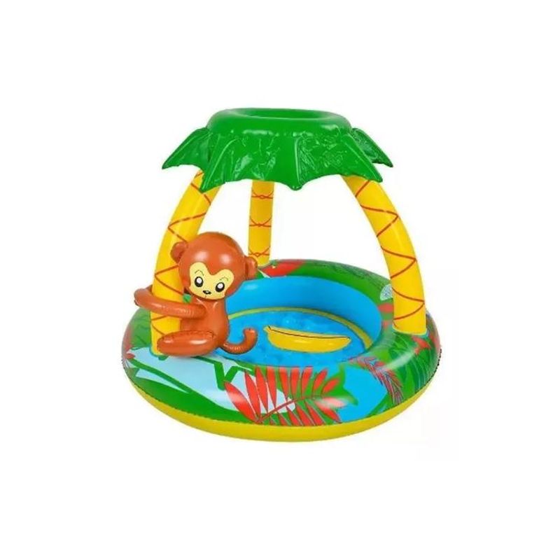 GENERICO - Piscina infantil inflable selva parasol BeSplash by Bebesit multicolor