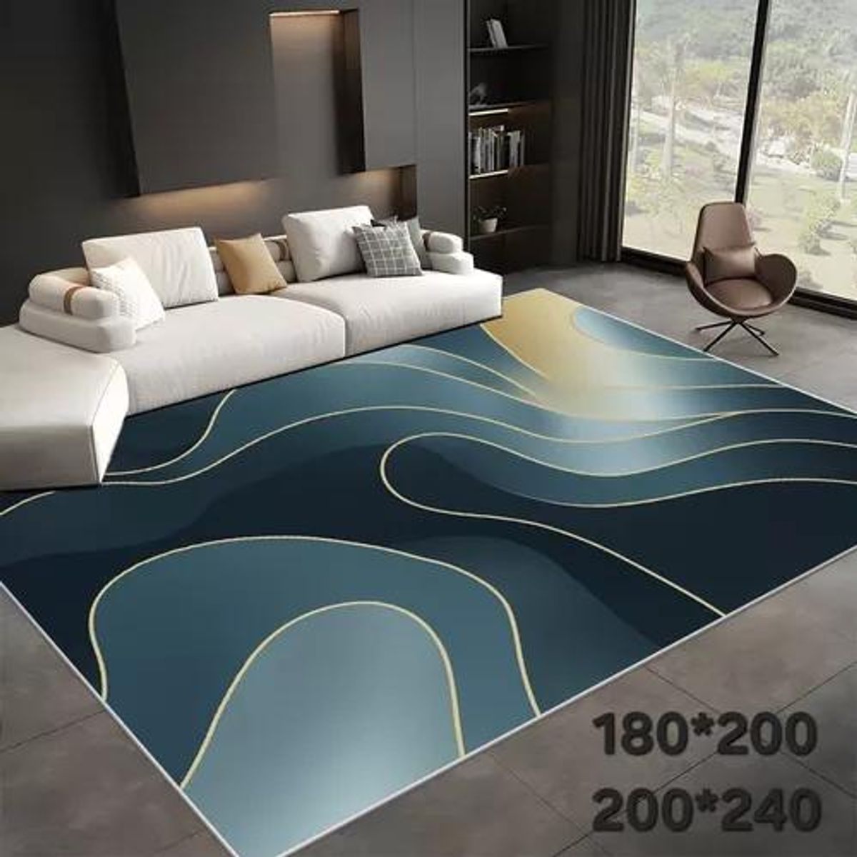 GENERICO - Alfombra Living con Diseños 180x200 cm Diseño 20