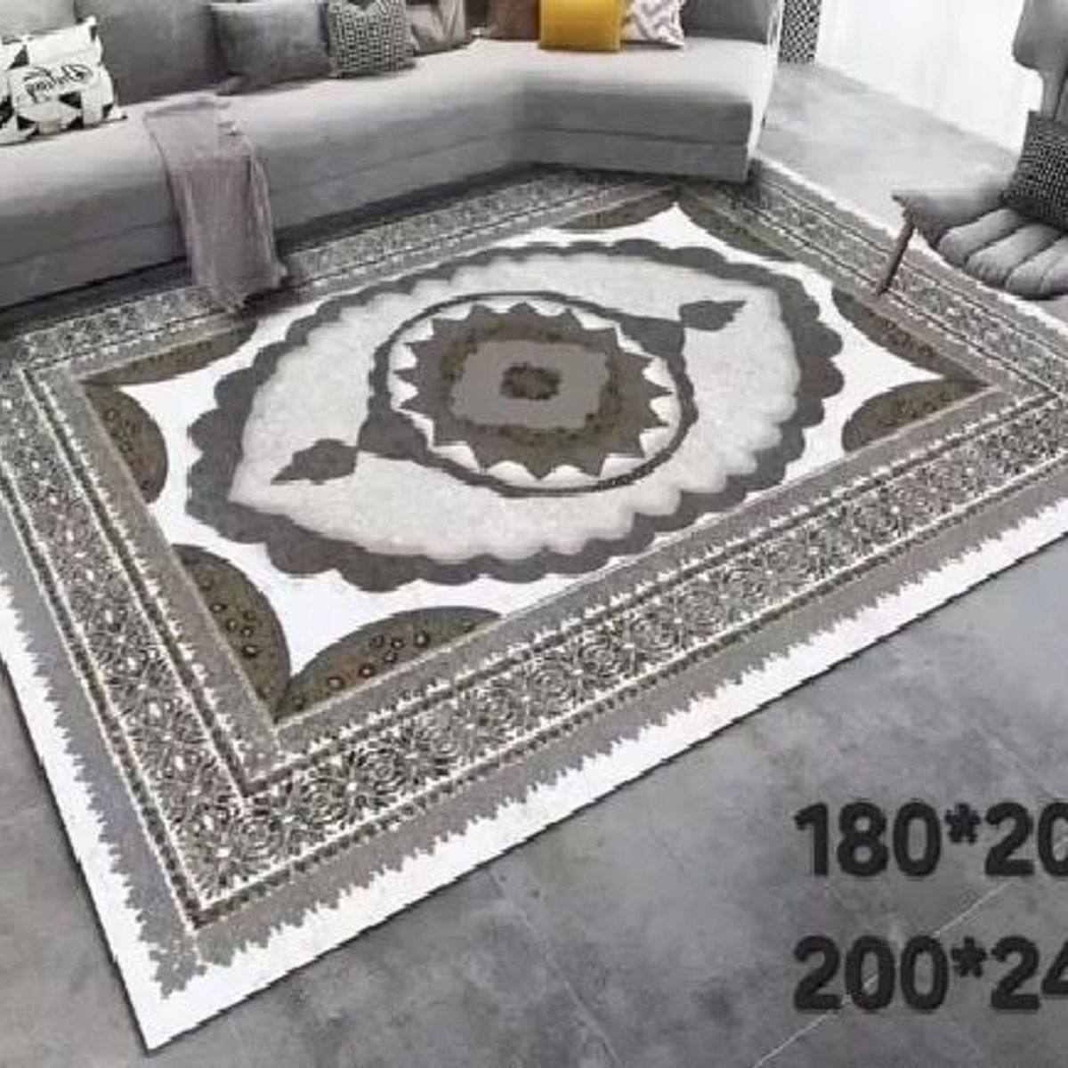 GENERICO - Alfombra Living con Diseños 180x200 cm Diseño 7