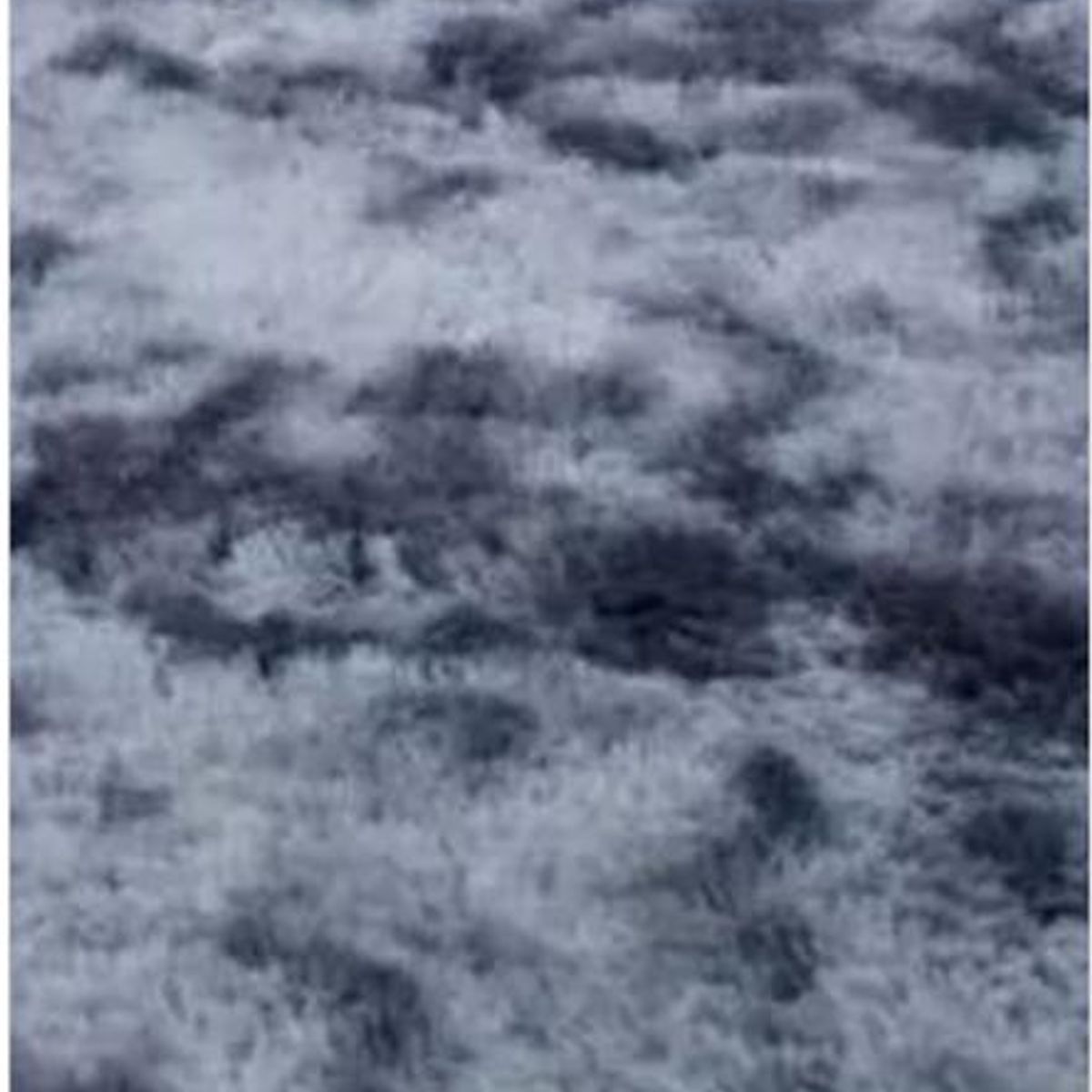 GENERICO - Alfombra Peluda Grande 2x24 m Gris Oscuro Jaspeado