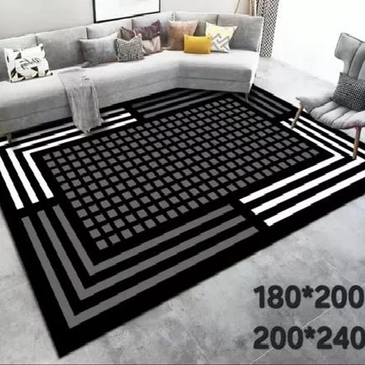 GENERICO - Alfombra Living con Diseños 180x200 cm Diseño 5