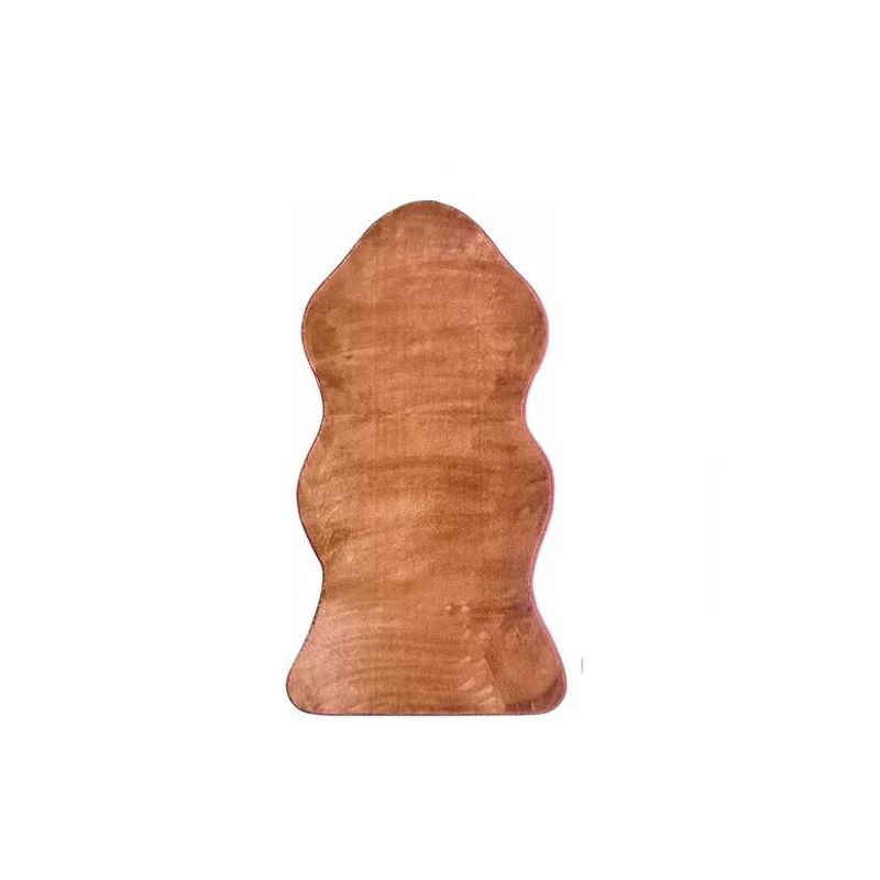 GENERICO - Bajada de Cama Alfombra Manta Peluda 120x60 cm Marrón