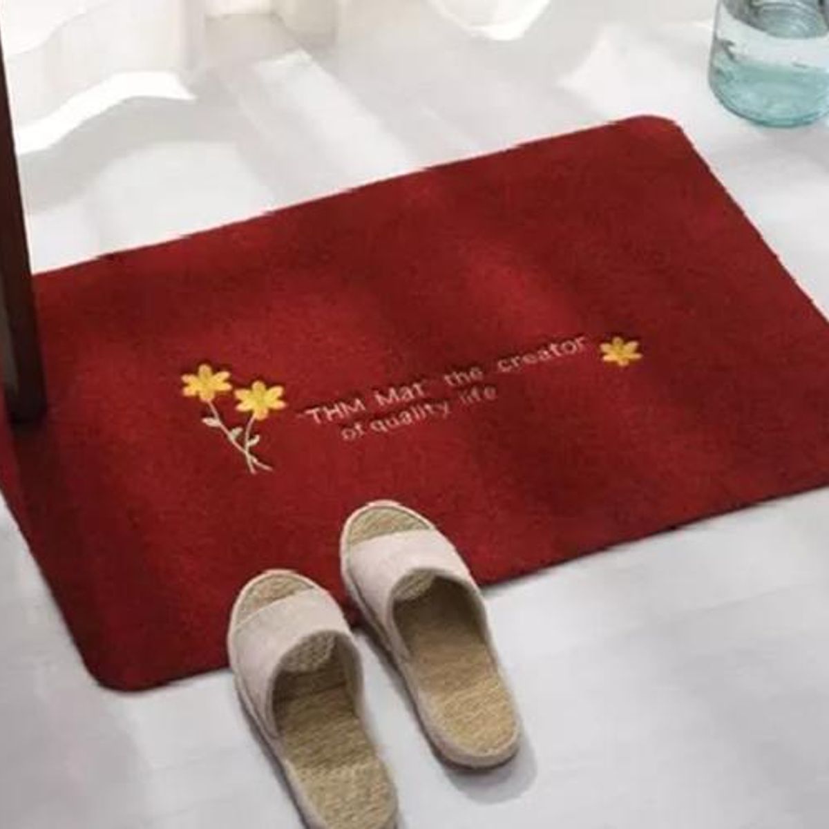 GENERICO - Alfombra Limpiapiés 40x60 cm Roja