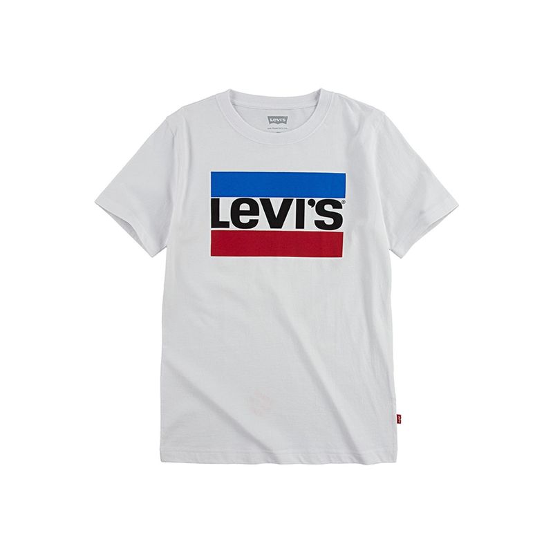 LEVIS - Polera Niño Manga Corta Blanco Levis