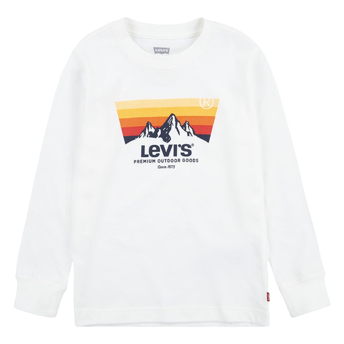 LEVIS - Polera Niño Manga Larga Blanco Levis