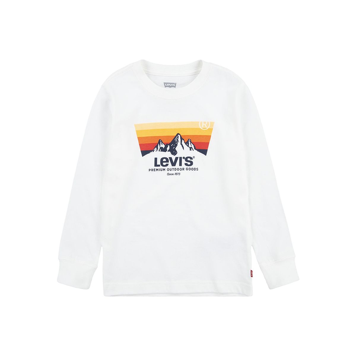 LEVIS - Polera Niño Manga Larga Blanco Levis
