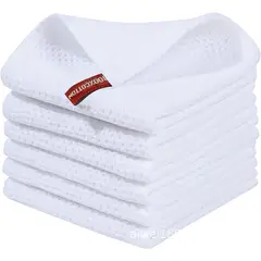 GENERICO - Paño de Cocina 70x34cm Toalla Wafle Algodon 77gr Pack 6 U