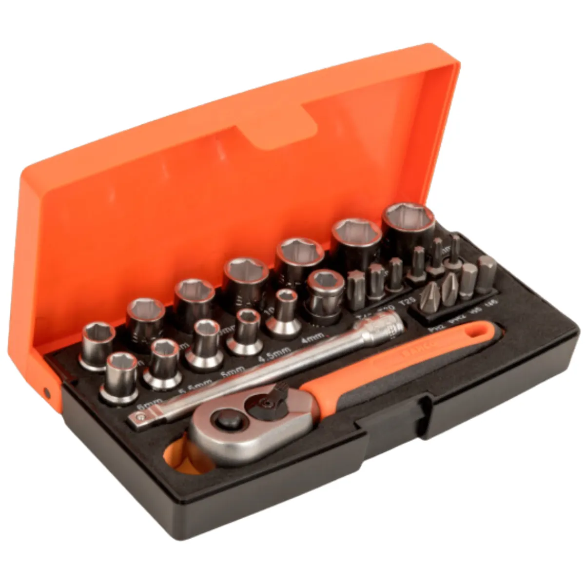 BAHCO - Juego de Dados 1/4" hexagonales, serie corta Bahco SBSL25