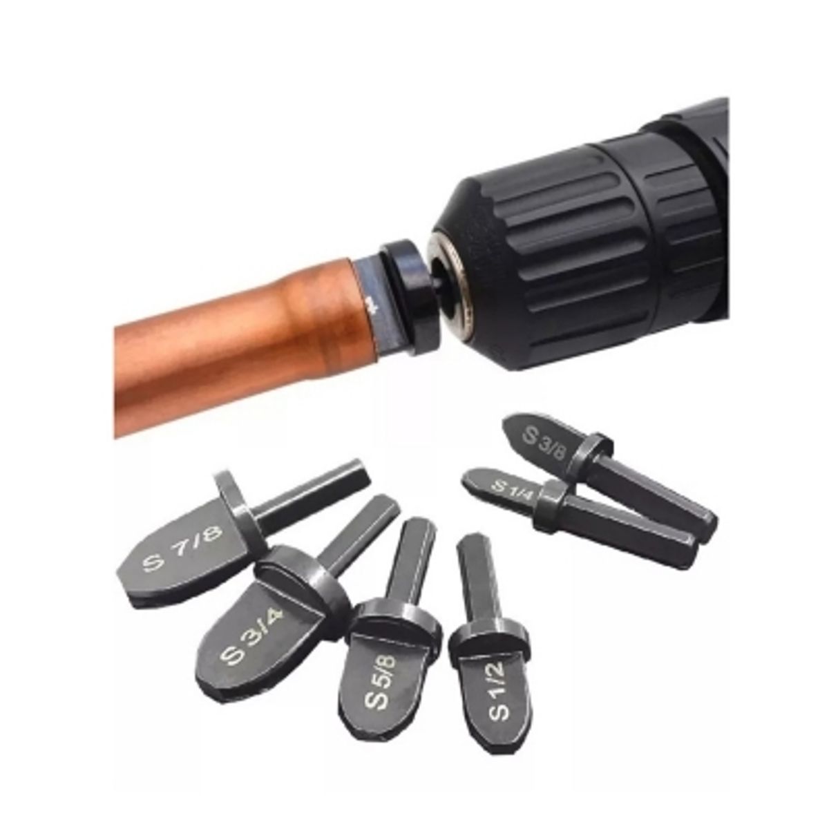 GENERICO - Set 6 Expansores Tuberías Y Aire Acondicionado Taladro