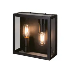 BP - Aplique bidireccional de estilo contemporáneo ideal para iluminar terrazas o fachadas bajo alero