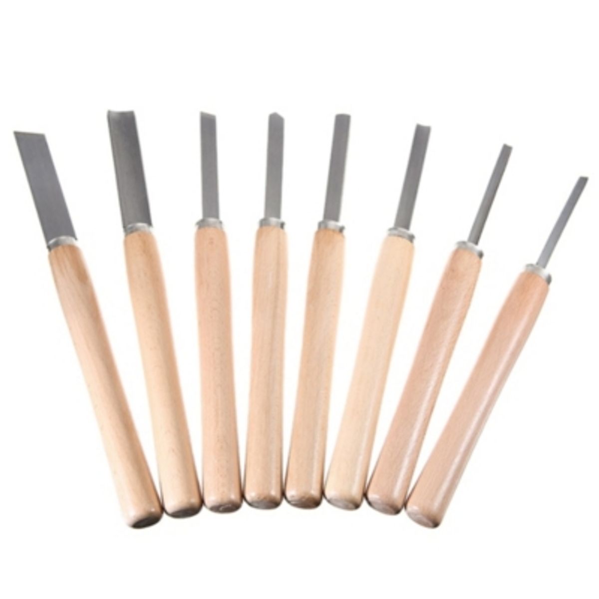 GENERICO - Set De 8 Gubias Cinceles Para Torno De Madera, Carpintería