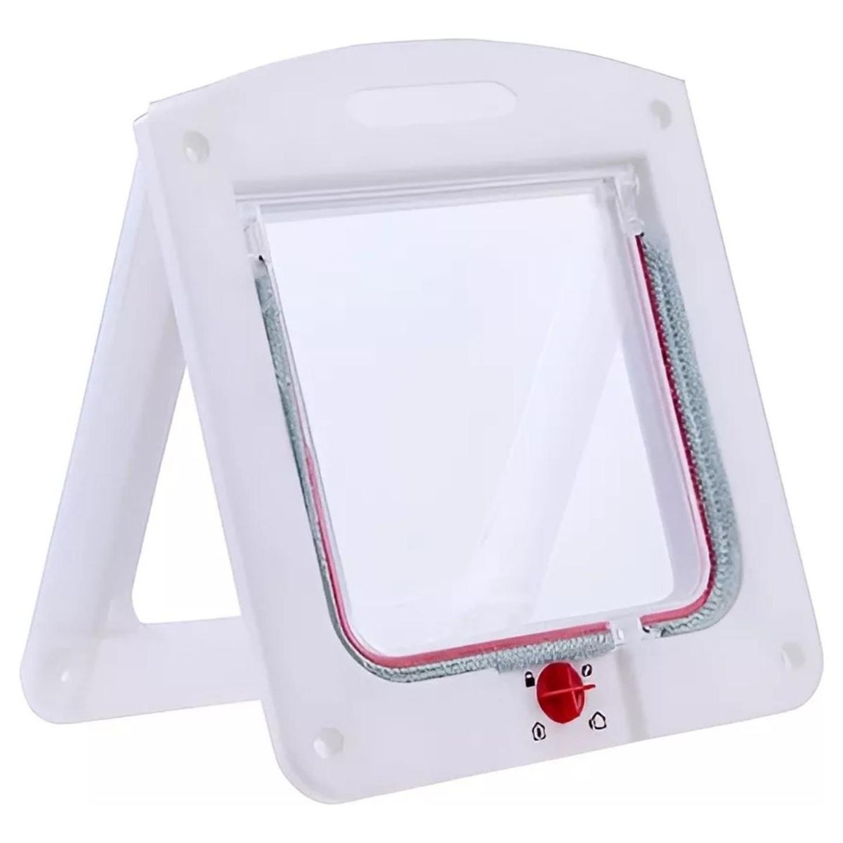 IMPORTCLICK - Puerta Abatible Exterior Mascotas Blanco - Blanco