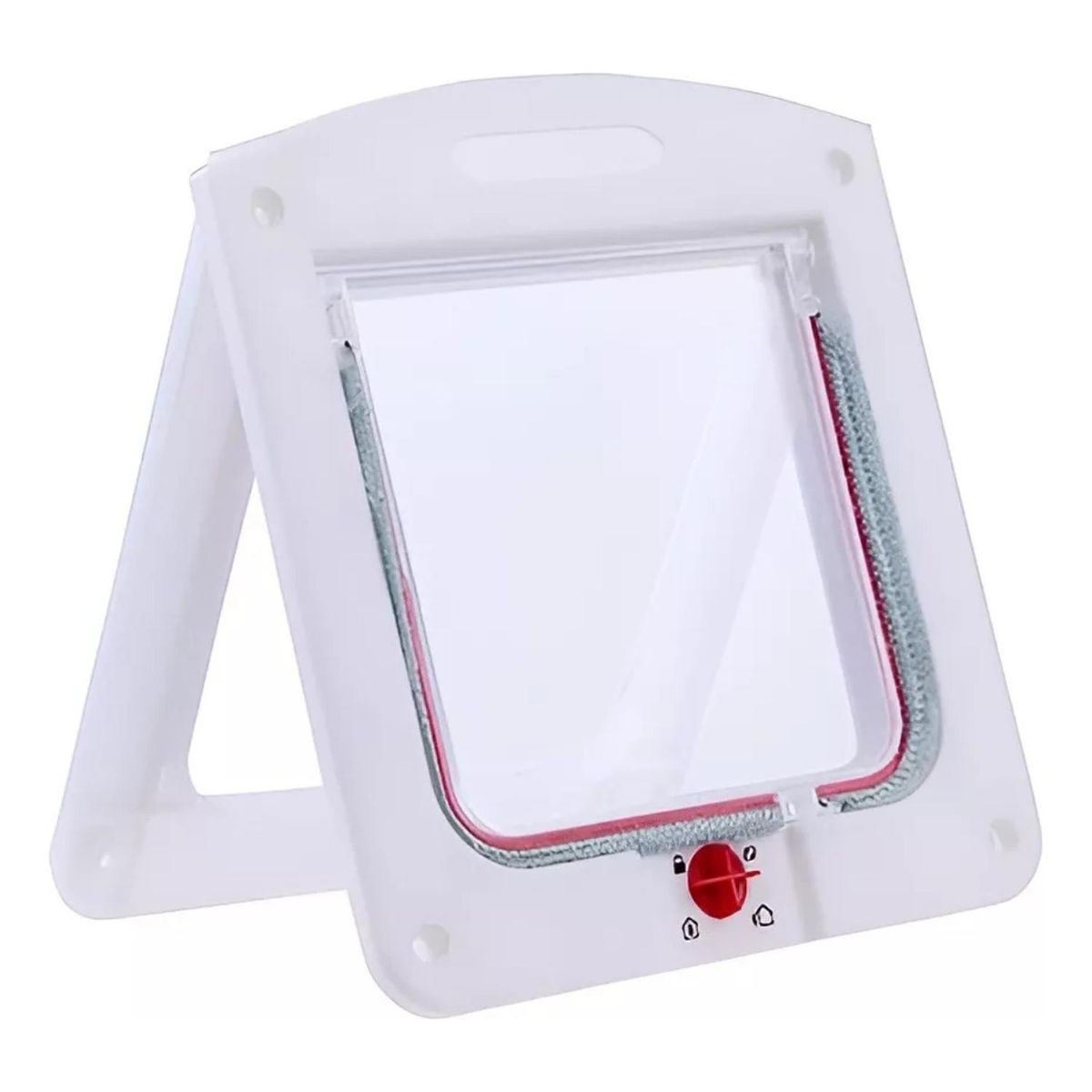 IMPORTCLICK - Puerta Abatible Exterior Mascotas Blanco - Blanco