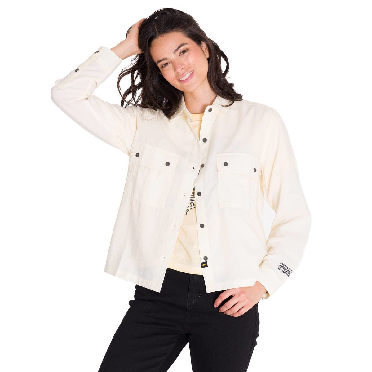 CAT - Camisa Heritage Uniform Boxy Mujer Vainilla CAT
